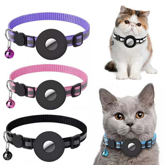 Reflective Waterproof AirTag Collar with Protective Case – Perfect for Cats & Kittens!